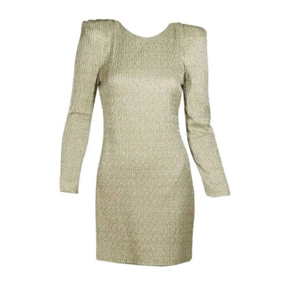 Camilla And Marc Metallic Mini Party Dress US Size 6 MSRP $650